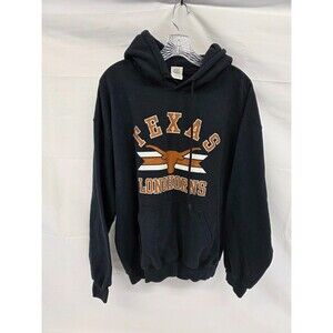 Texas Longhorns Pullover Long Sleeve Hoodie Size L Black